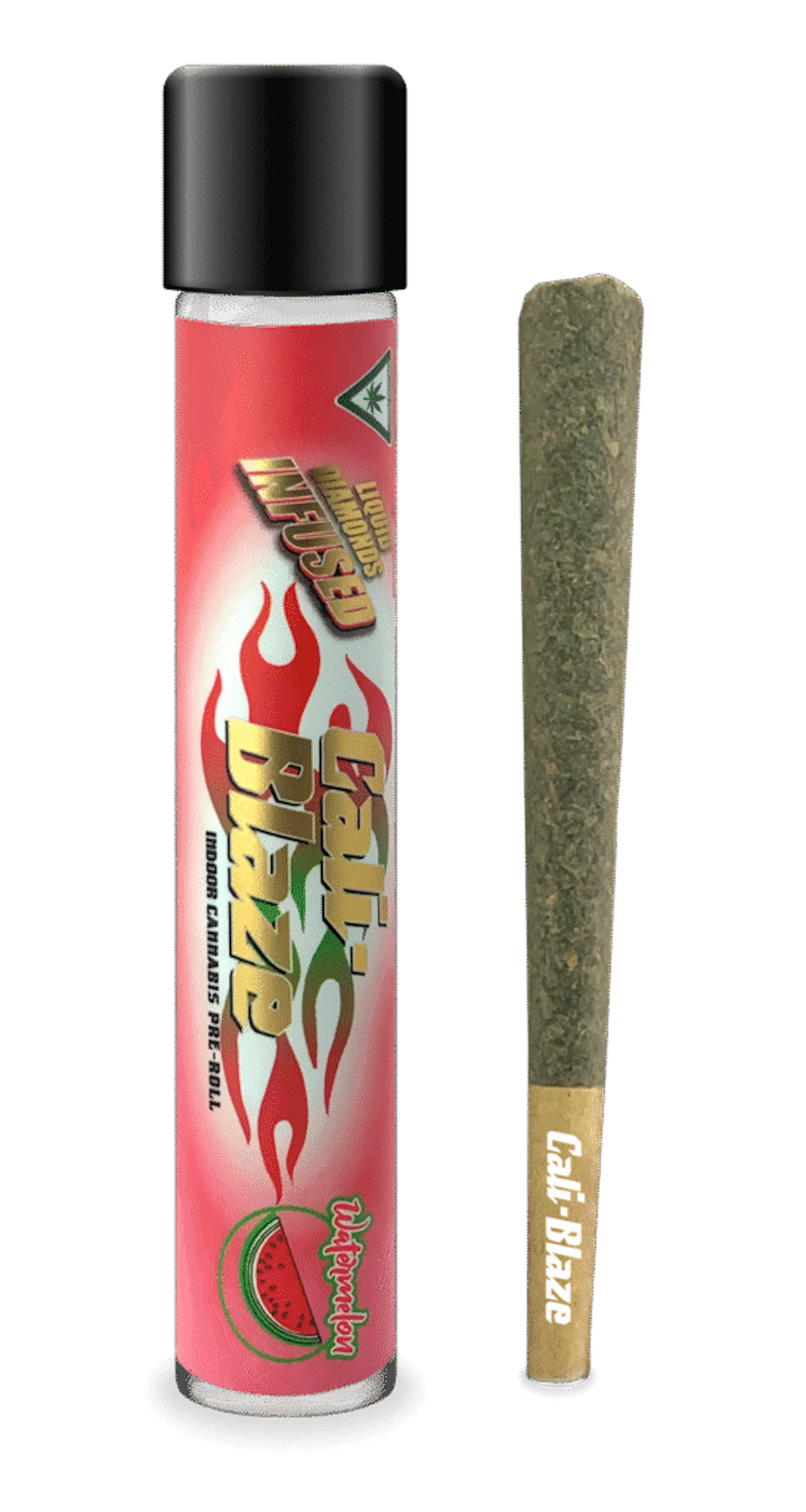 Watermelon (S) | Cali-Blaze Liquid Diamonds | 1.2g Infused Pre-Roll