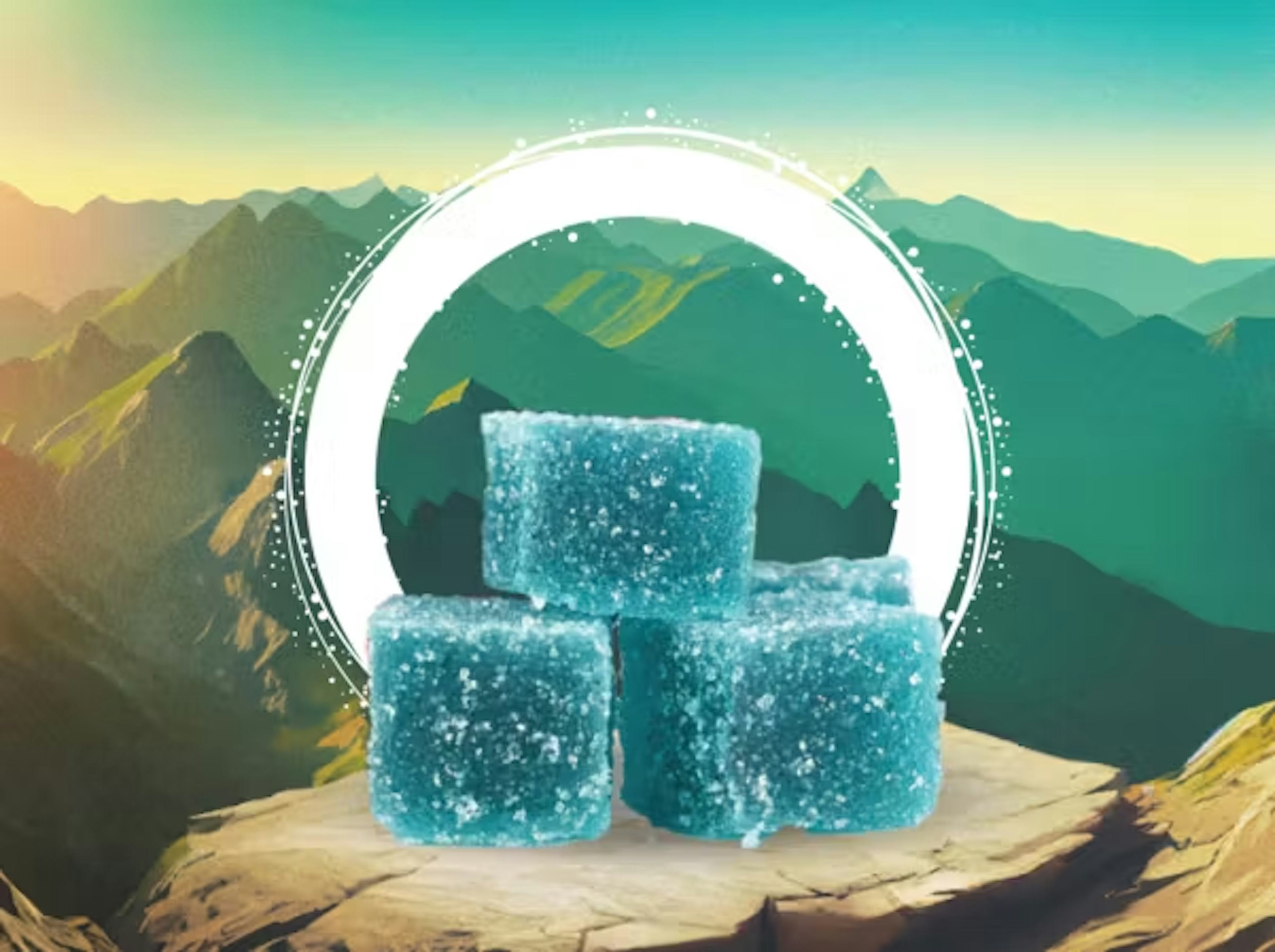 Restoring Blue Raspberry 1:1 THC:CBD | Ozone FX | 100mg 20pk Gummies