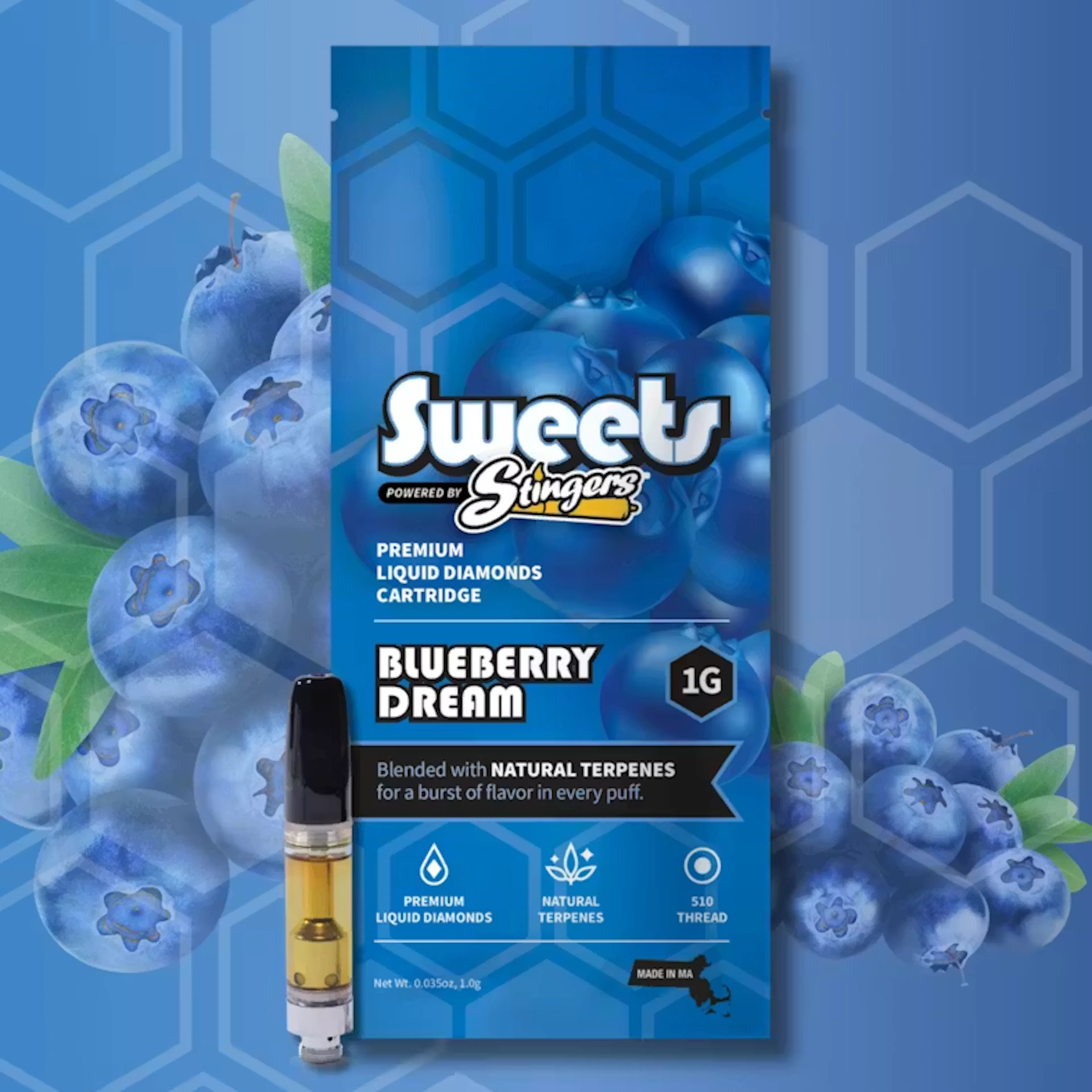 Blueberry Dream (S) | Stingers Sweets | 1g 510 Distillate Cartridge