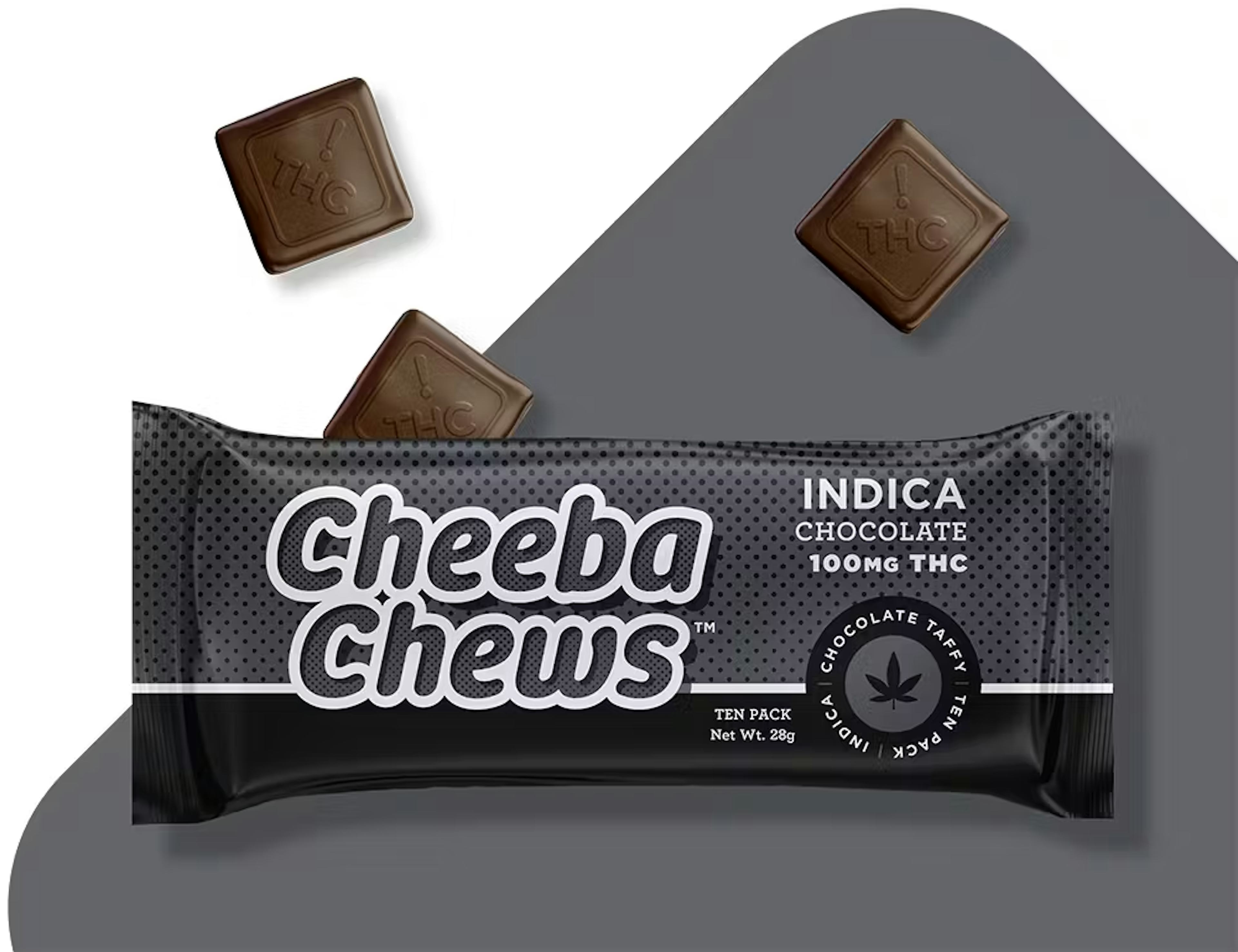 Chocolate Taffy (I) | Cheeba Chews | 100mg 20pk Taffy