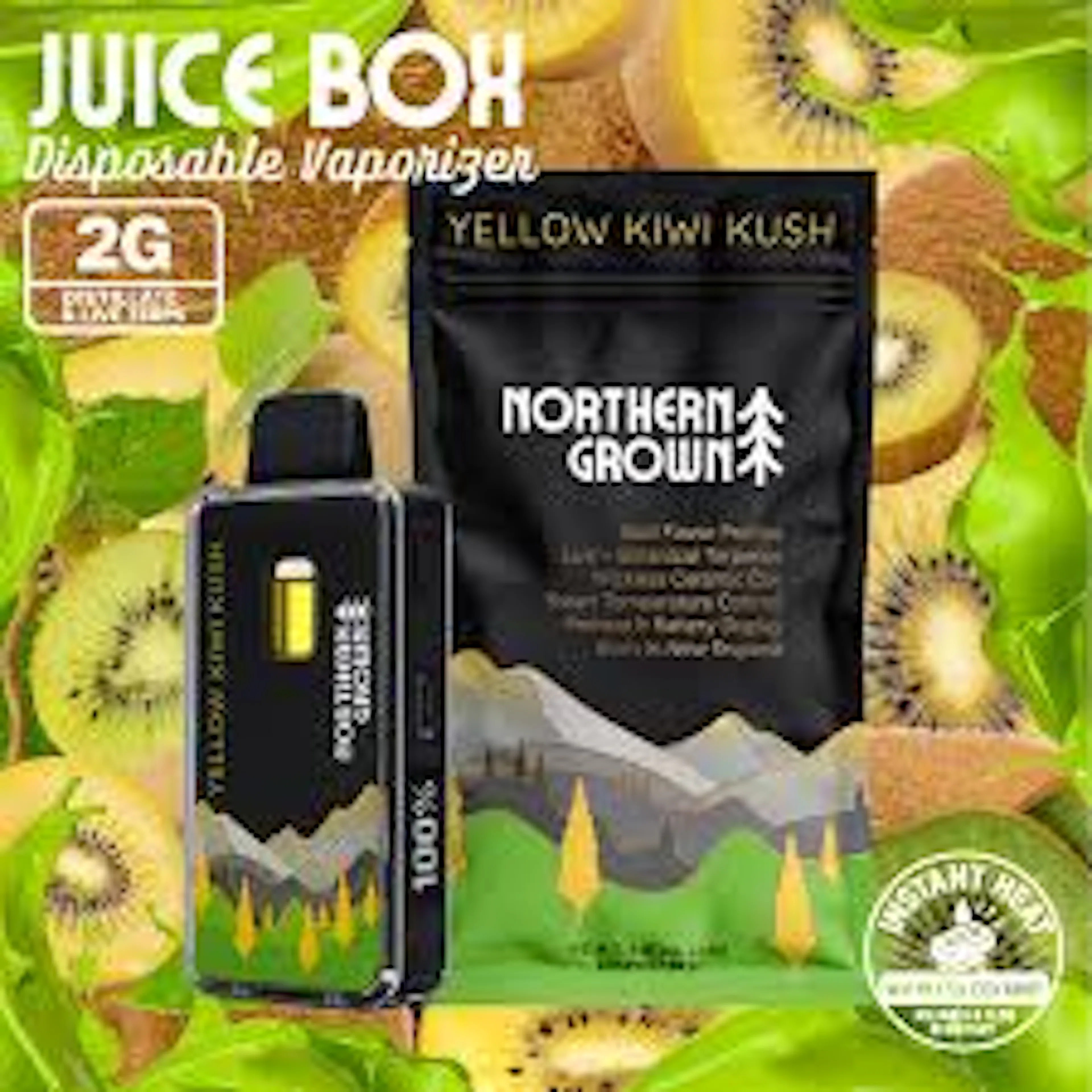 Yellow Kiwi Kush (I) | Juice Box | 2g Disposable Cartridge