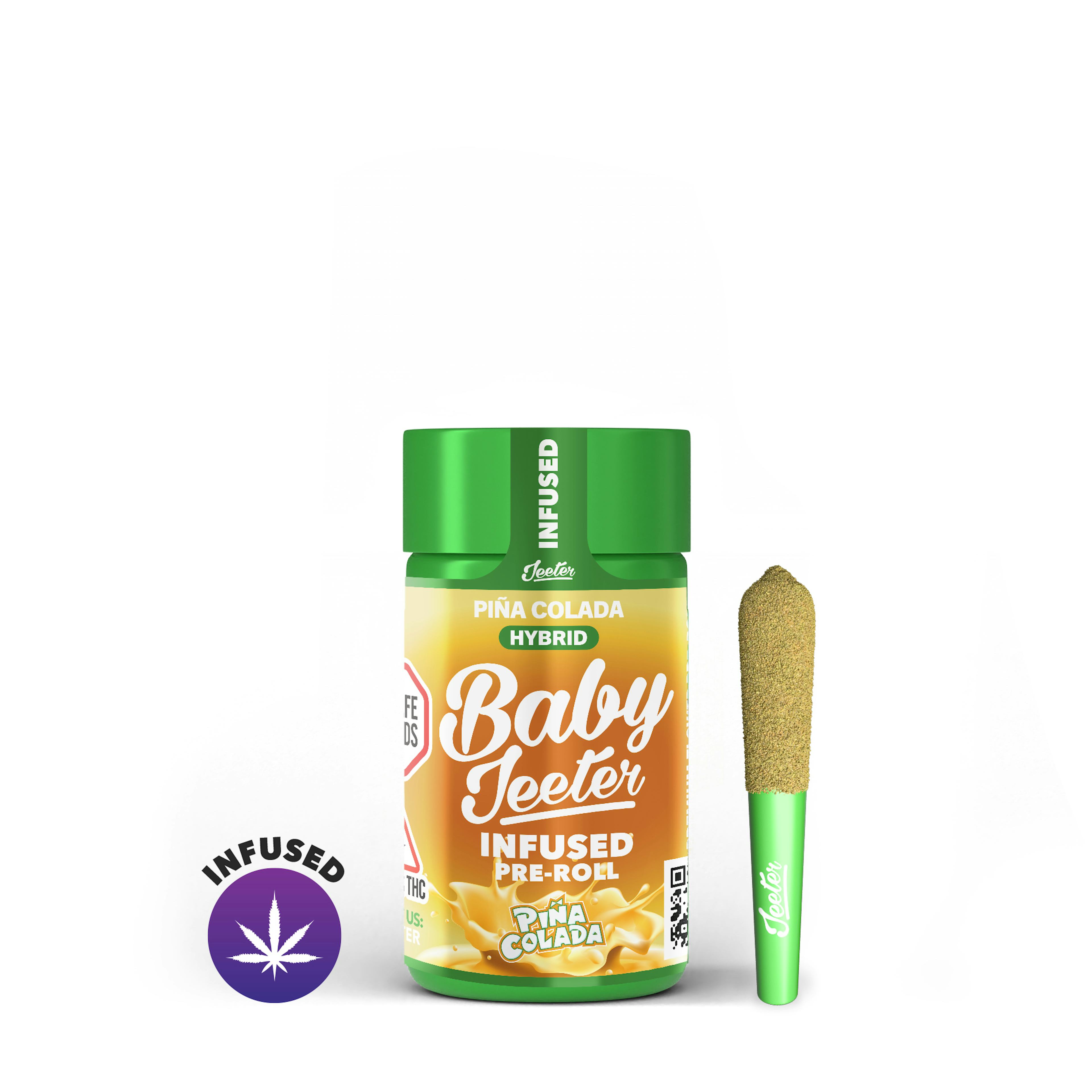 Pina Colada (H) | Baby Jeeter | 2.5G Multi-Pack Infused Pre-Rolls