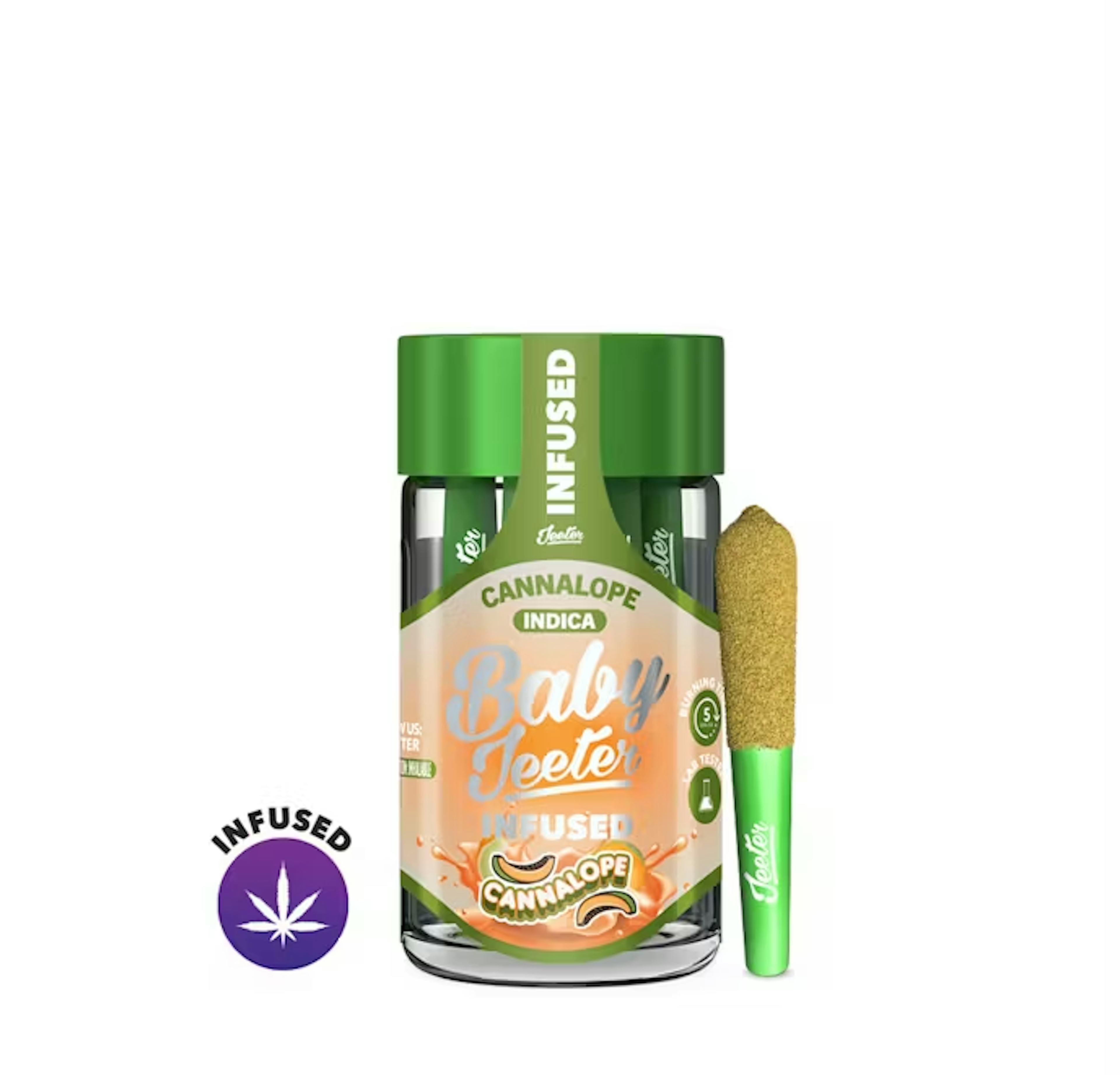 Cannalope (I) | Baby Jeeter | 2.5g 5pk Infused Pre-Rolls