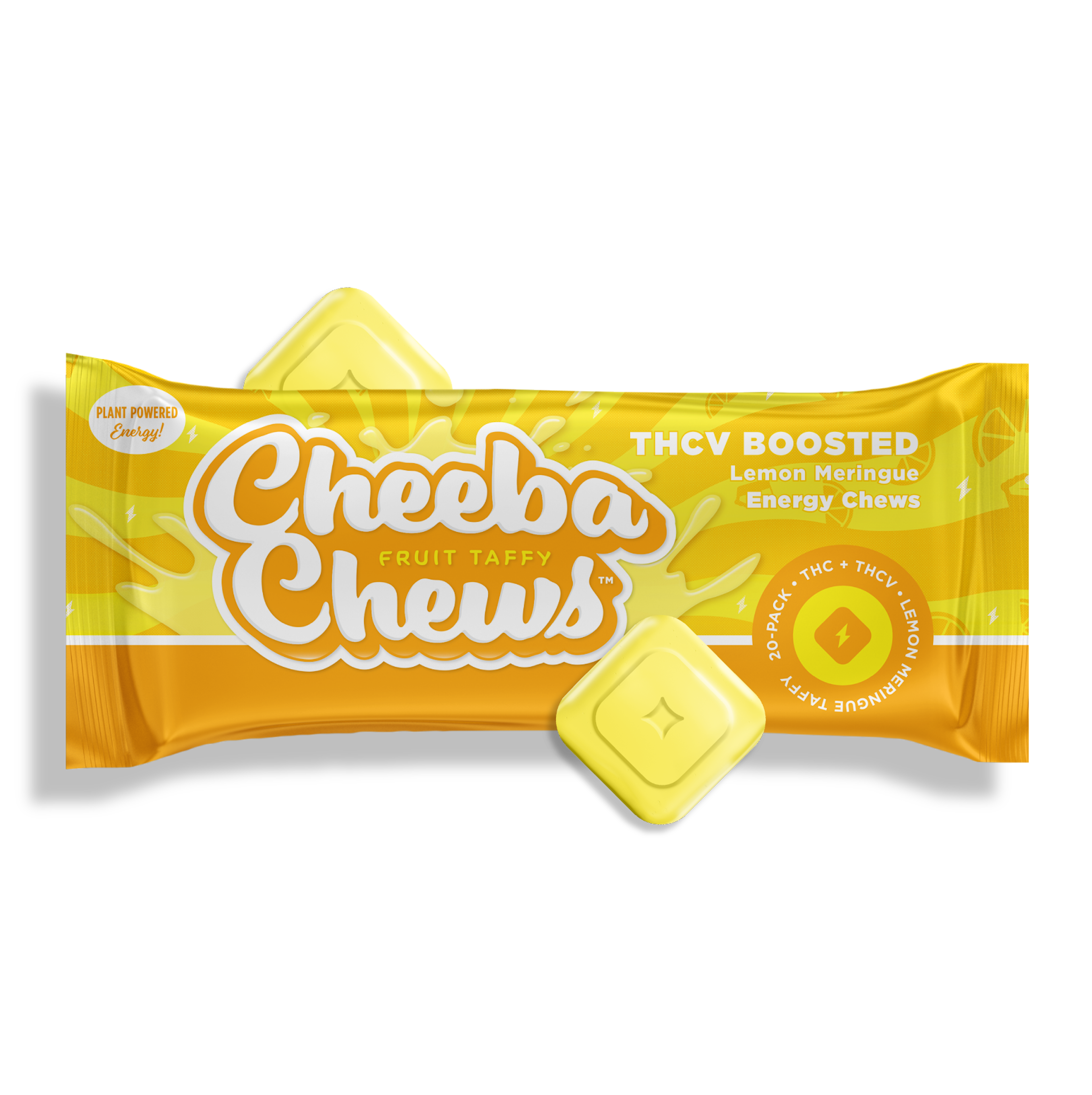 Boosted Lemon Meringue Taffy (H) | Cheeba Chews | 100mg Taffy  - 105mg