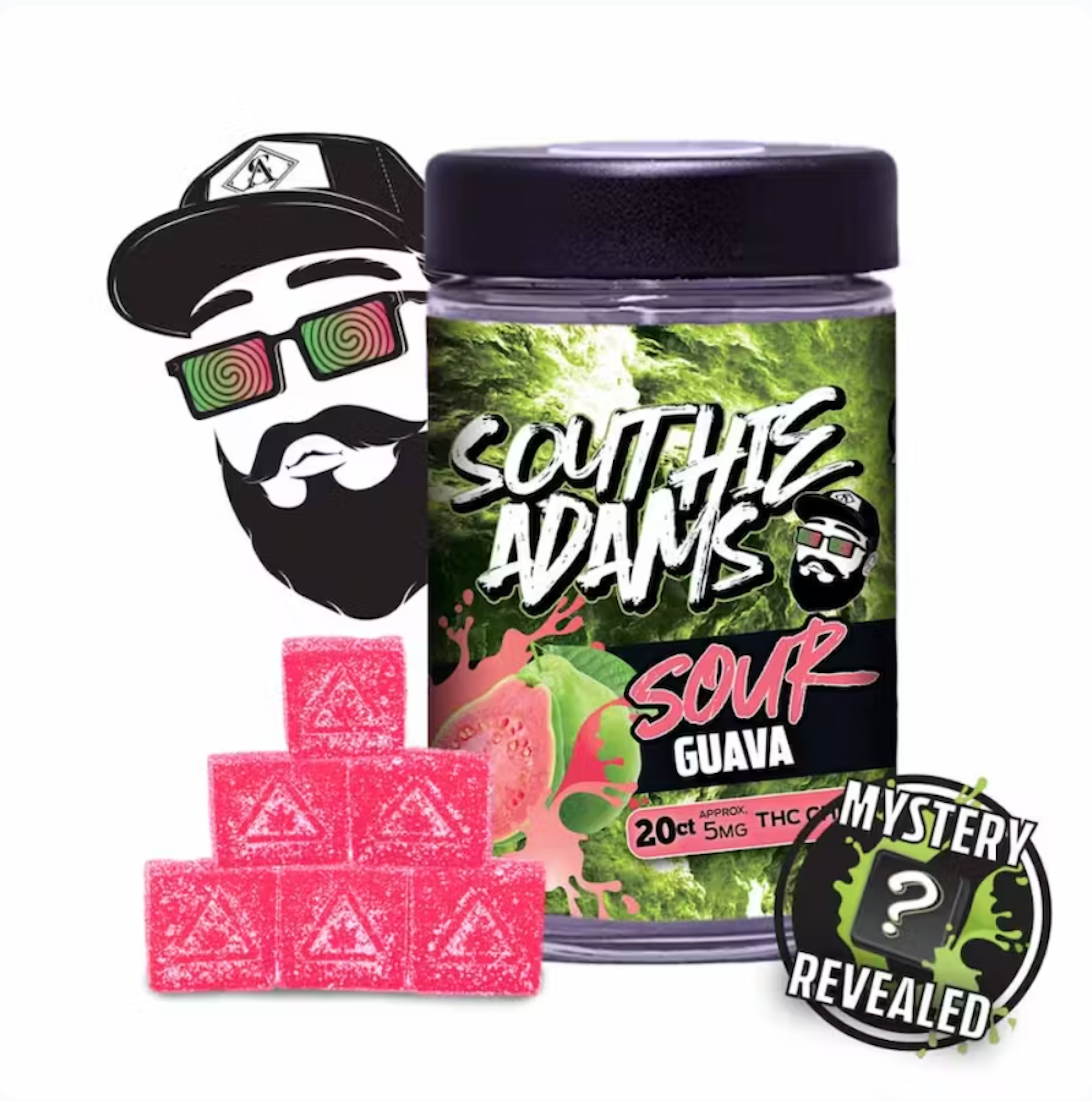 Sour Mystery Guava | Southie Adams | Gummies | 100MG - 100mg