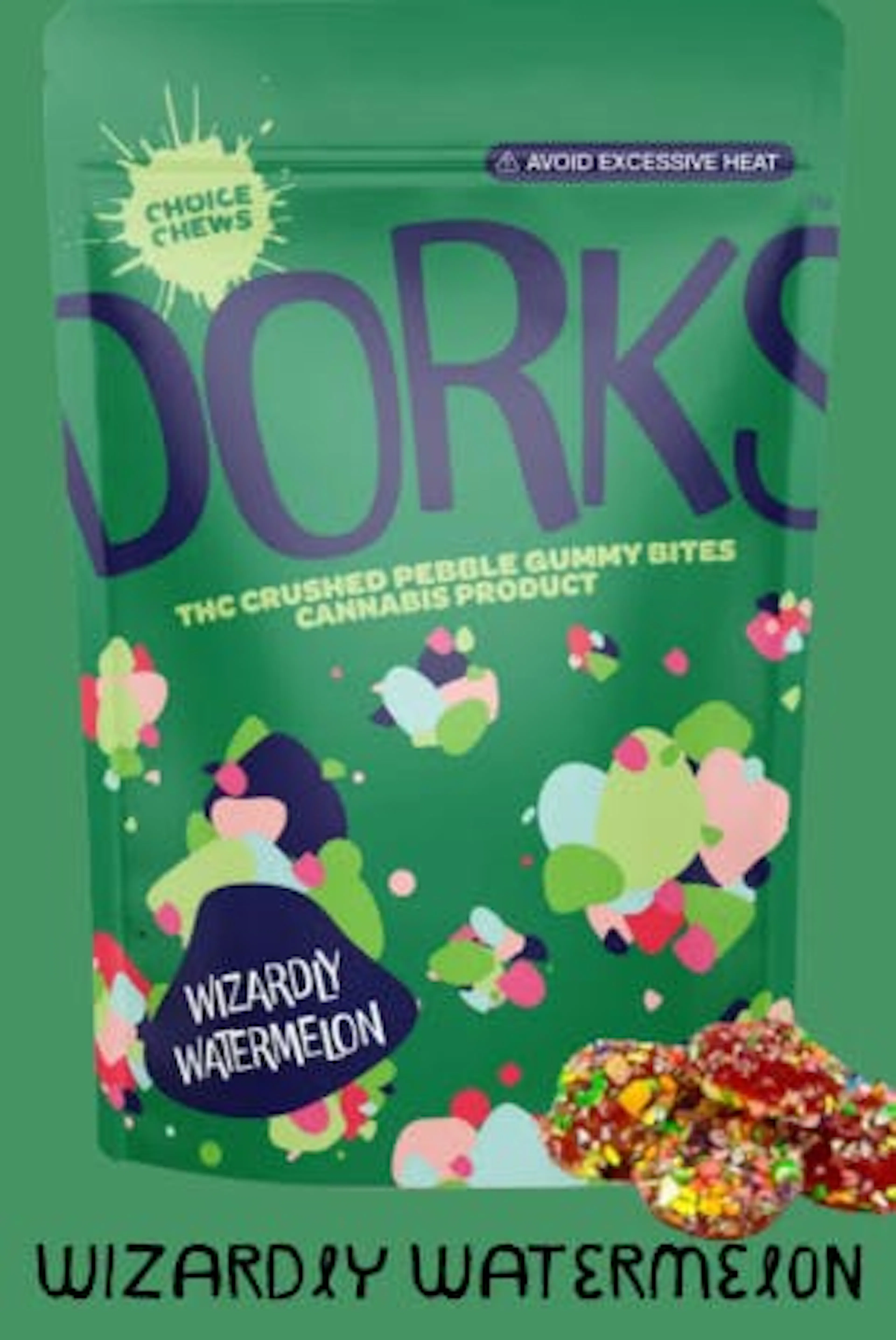 Dorks - Wizardly Watermelon (S) | Choice Chews | 100mg 20pk Gummies