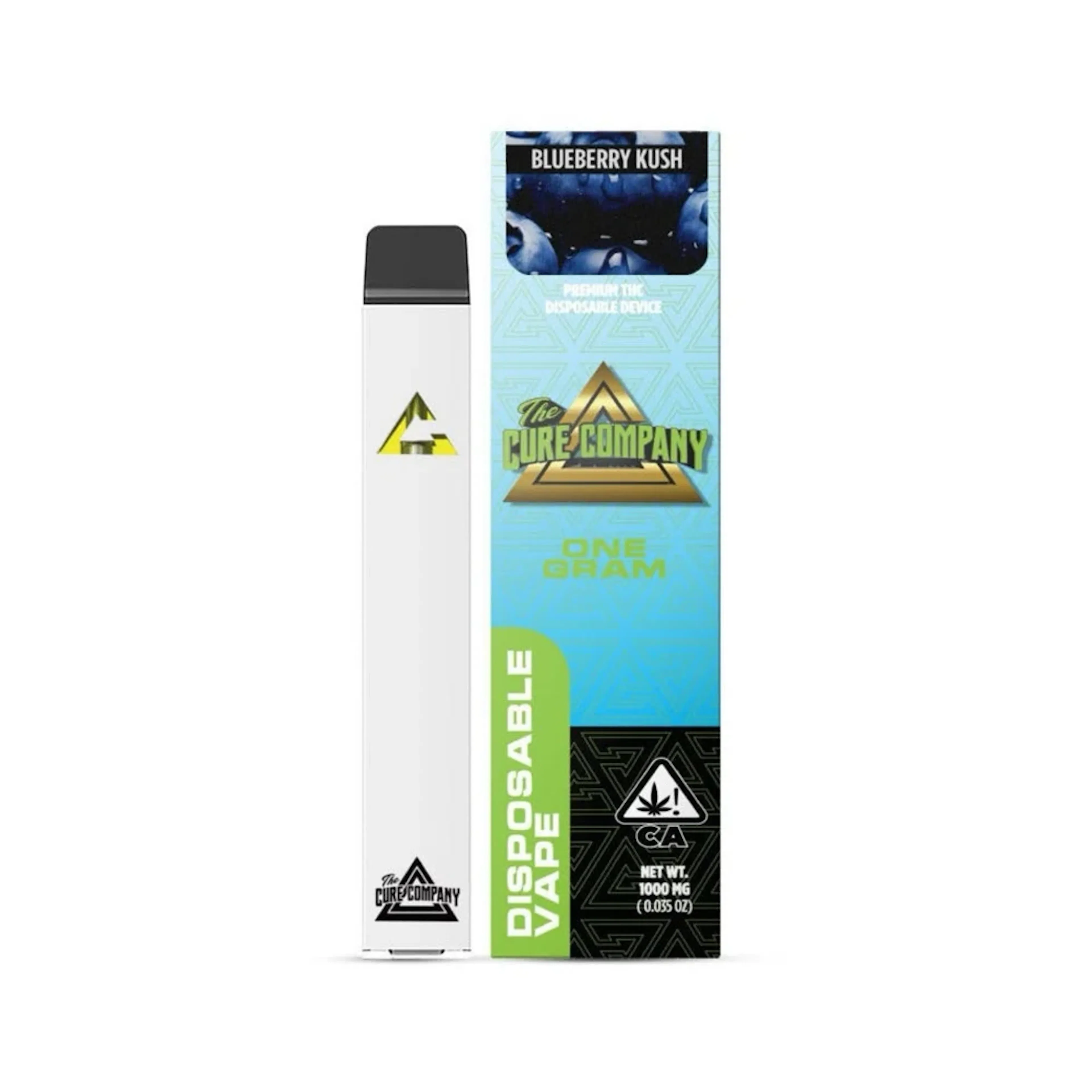 Blueberry Kush (IH) | The Cure Company | 1g Disposable Cartridge