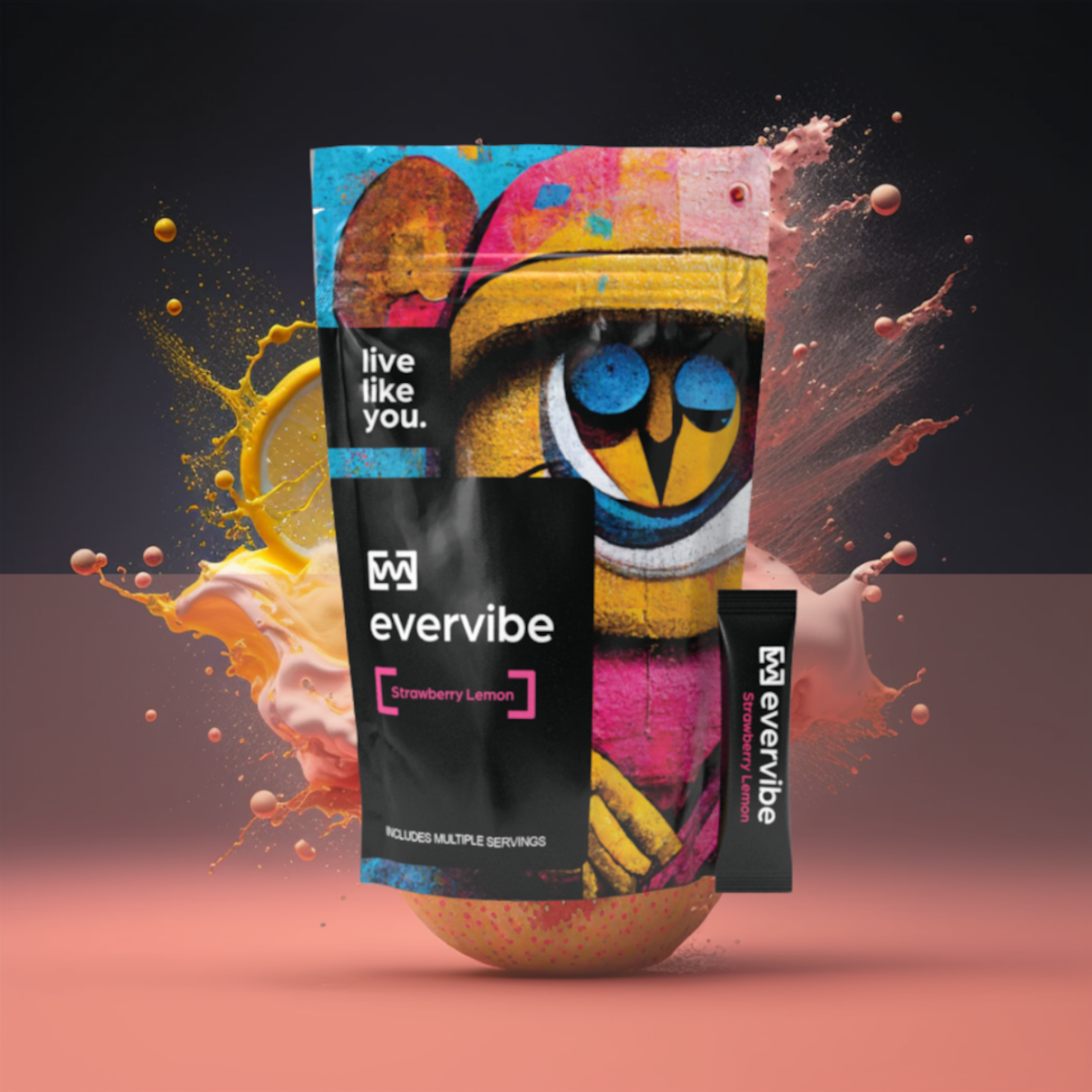 Strawberry Lemon | Evervibe | 40mg 8pk Drink Mix