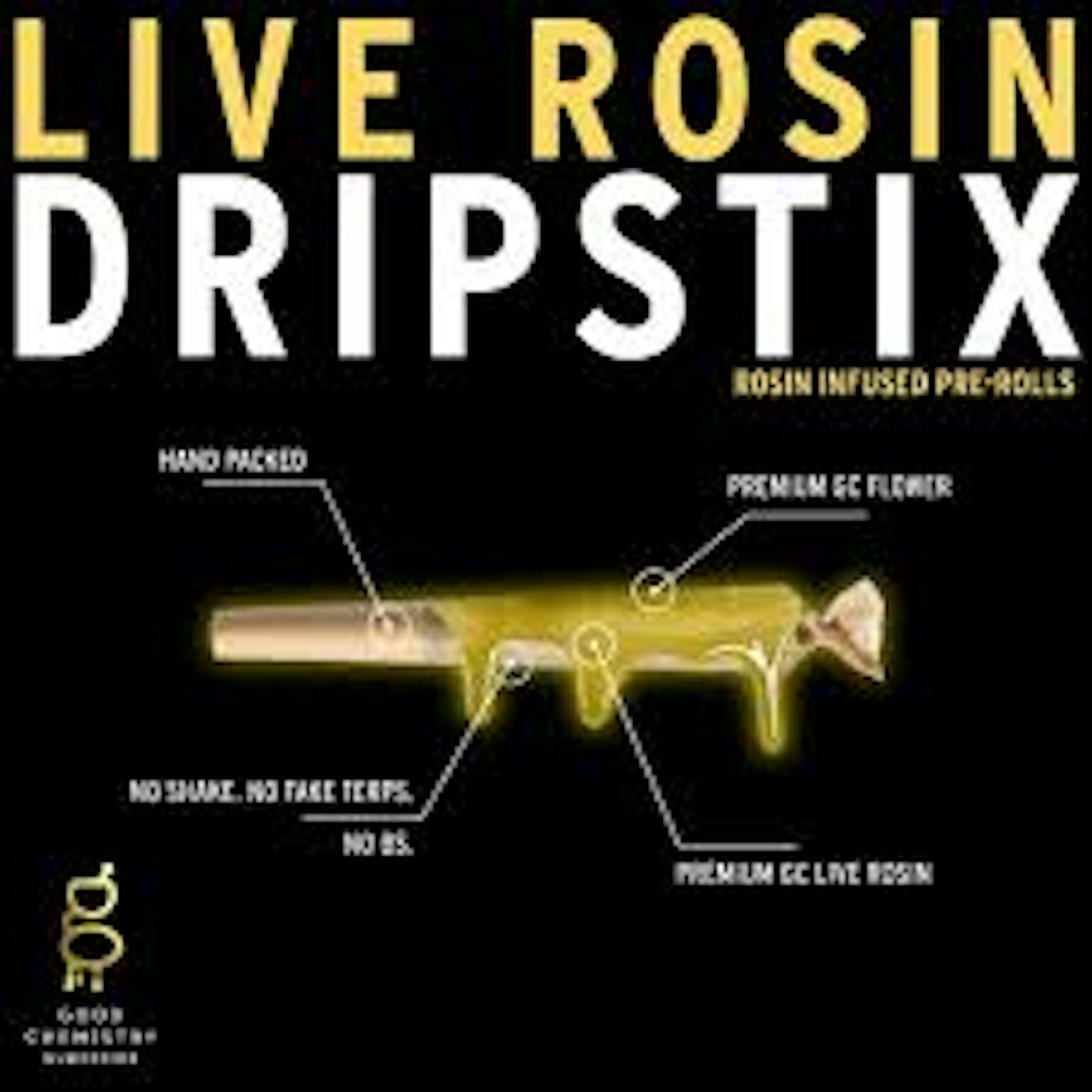 White Flo (S) | Good Chemistry | Mini Rosin Infused DripStix - .65 G