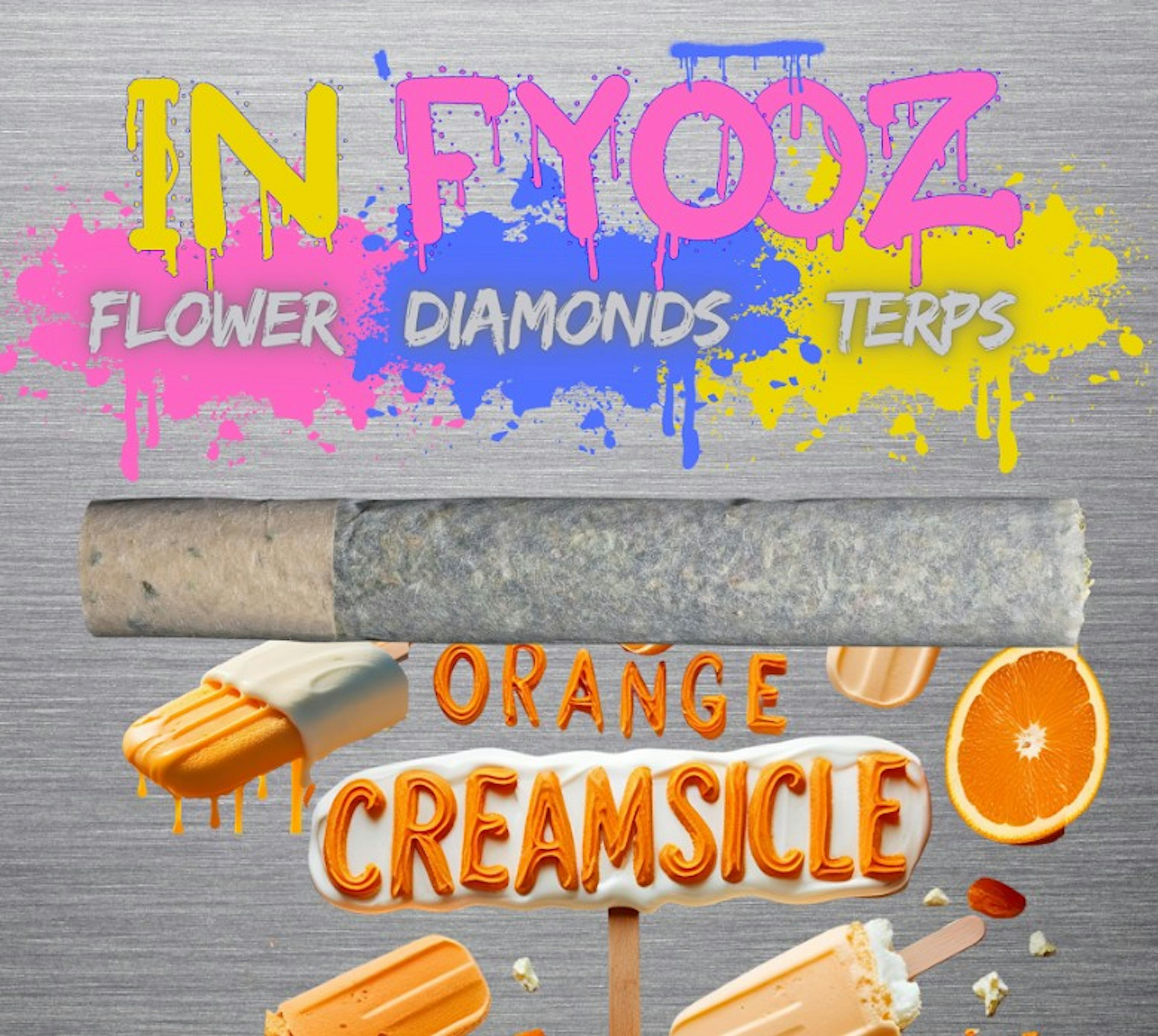 Orange Creamsicle (H) | INFYOOZ | 1g Diamond Infused Pre-Roll