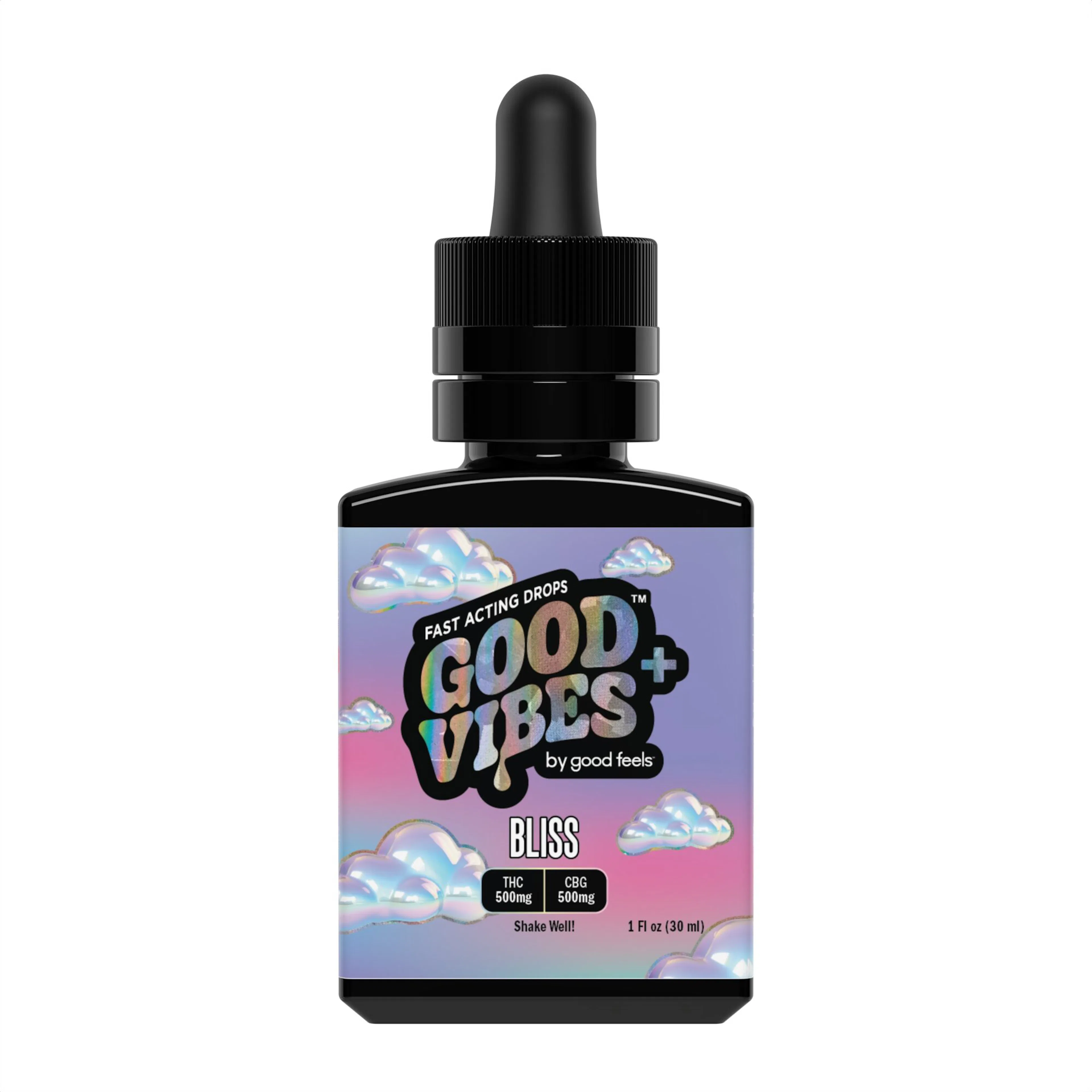Unflavored | Good Vibes + | 1:1 Bliss | 500MG THC:CBG
