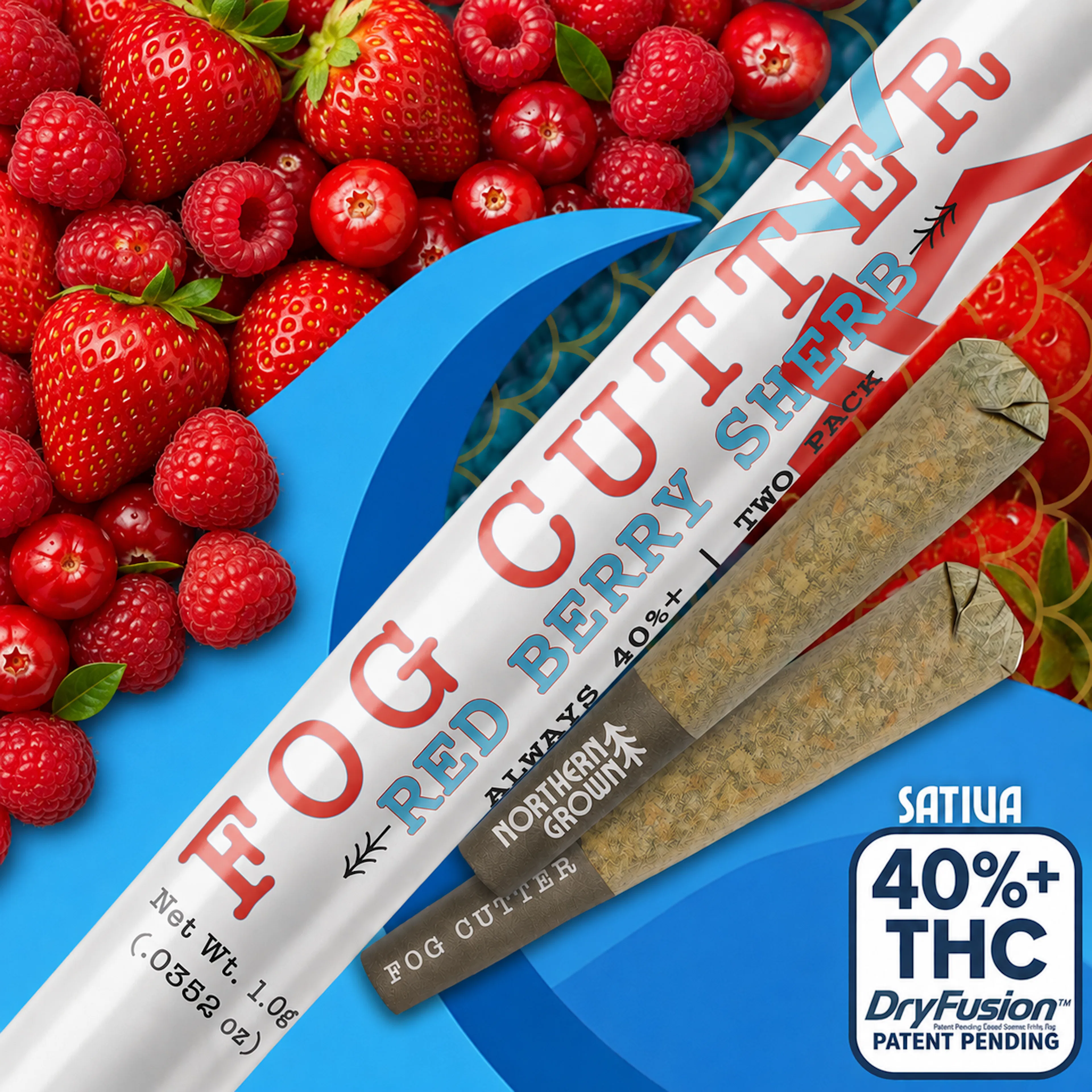 Red Berry Sherb (S) | Fog Cutter | 0.5g 2pk Infused Pre-Rolls
