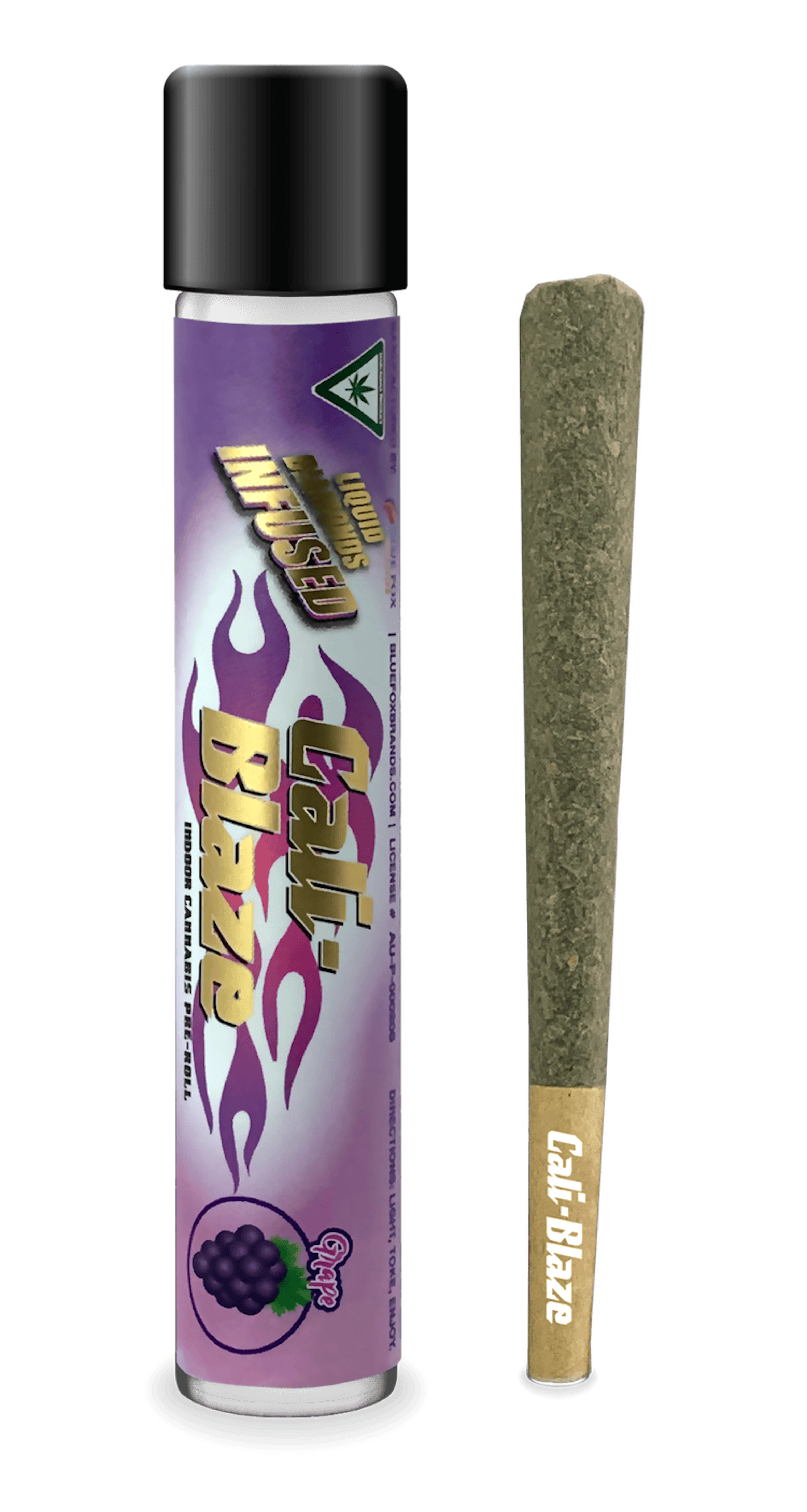 Grape (I) | Cali-Blaze Liquid Diamonds | 1.2g Infused Pre-Roll