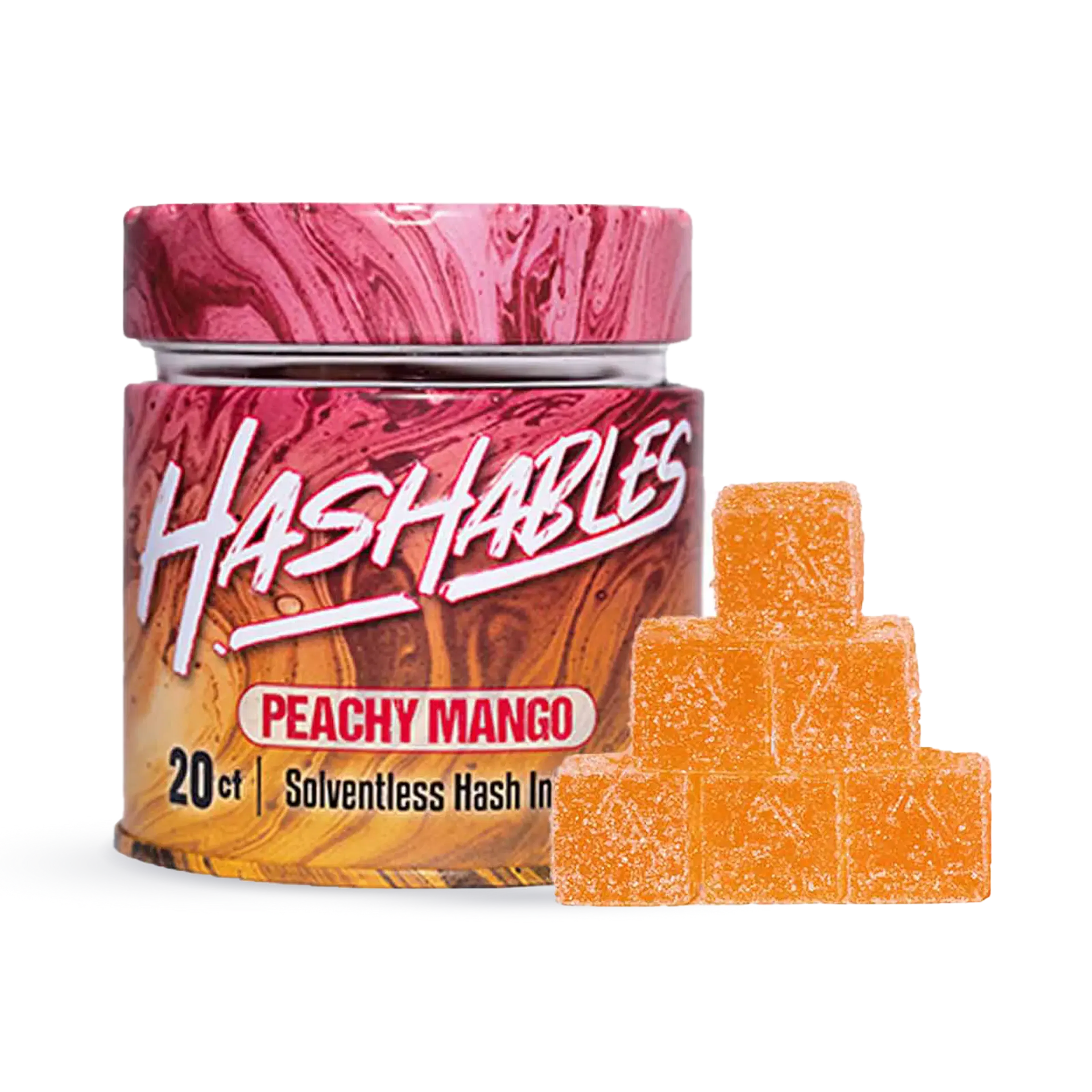 Peachy Mango | Hashables | 100mg Hash Rosin Gummies