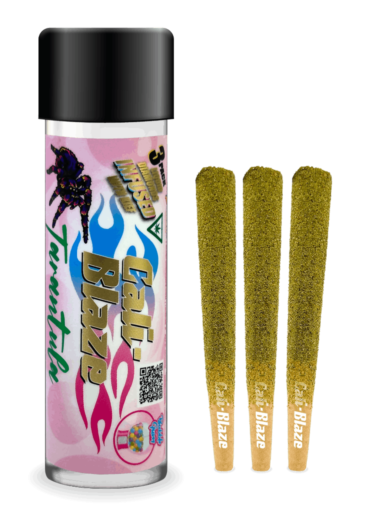 Bubblegum (I) | Cali-Blaze Tarantula | 1g 3pk Infused Pre-Rolls